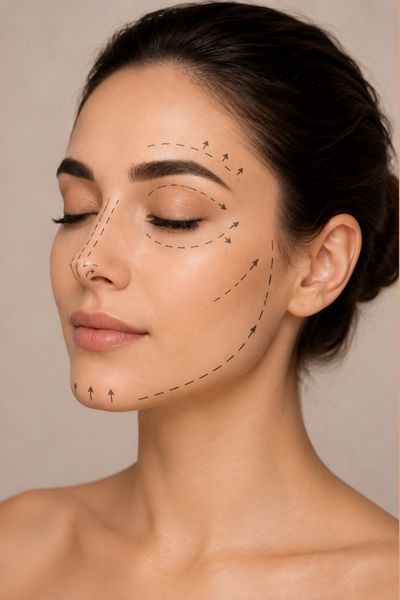 Face plastic surgery procedures