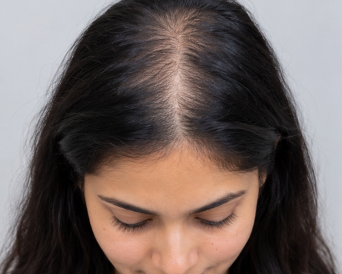 PRP hair treatment before result patient 1