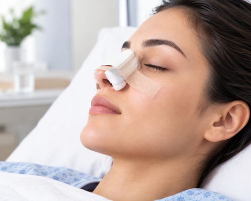 Rhinoplasty recovery and consultation